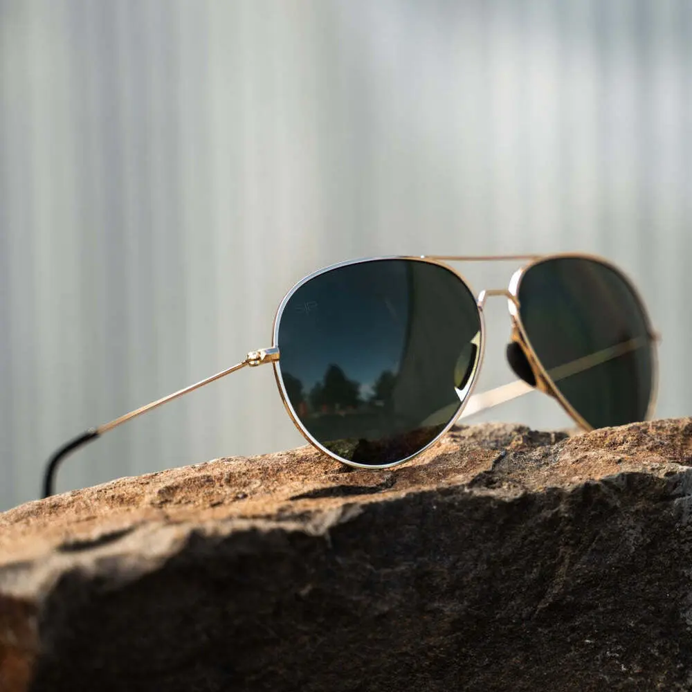 Tangle Free Aviator - Black Gold Polarized - Image 4